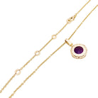 Collier BULGARI "Parentesi Cocktail" en or rose, améthyste et diamants - Castafiore