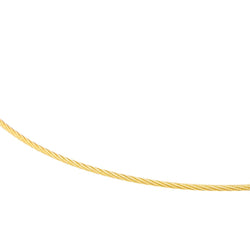 Collier Câble FRED "Force 10" en or jaune - Castafiore