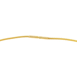 Collier Câble FRED "Force 10" en or jaune - Castafiore