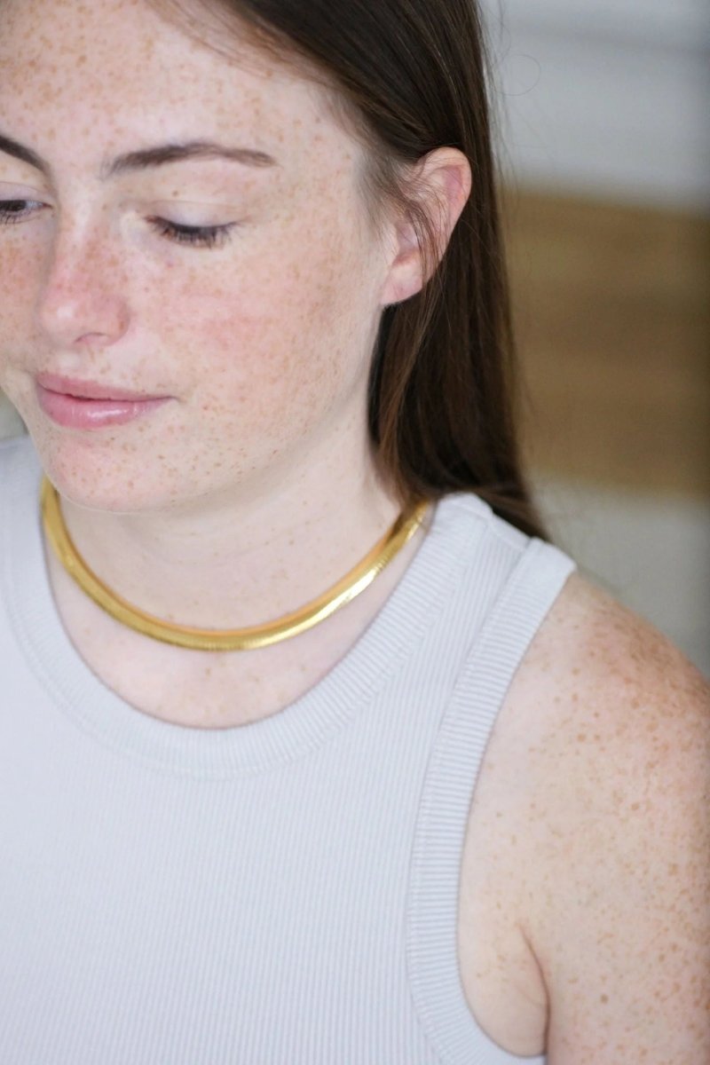 Collier Cable Omega Vintage Or Jaune - Castafiore