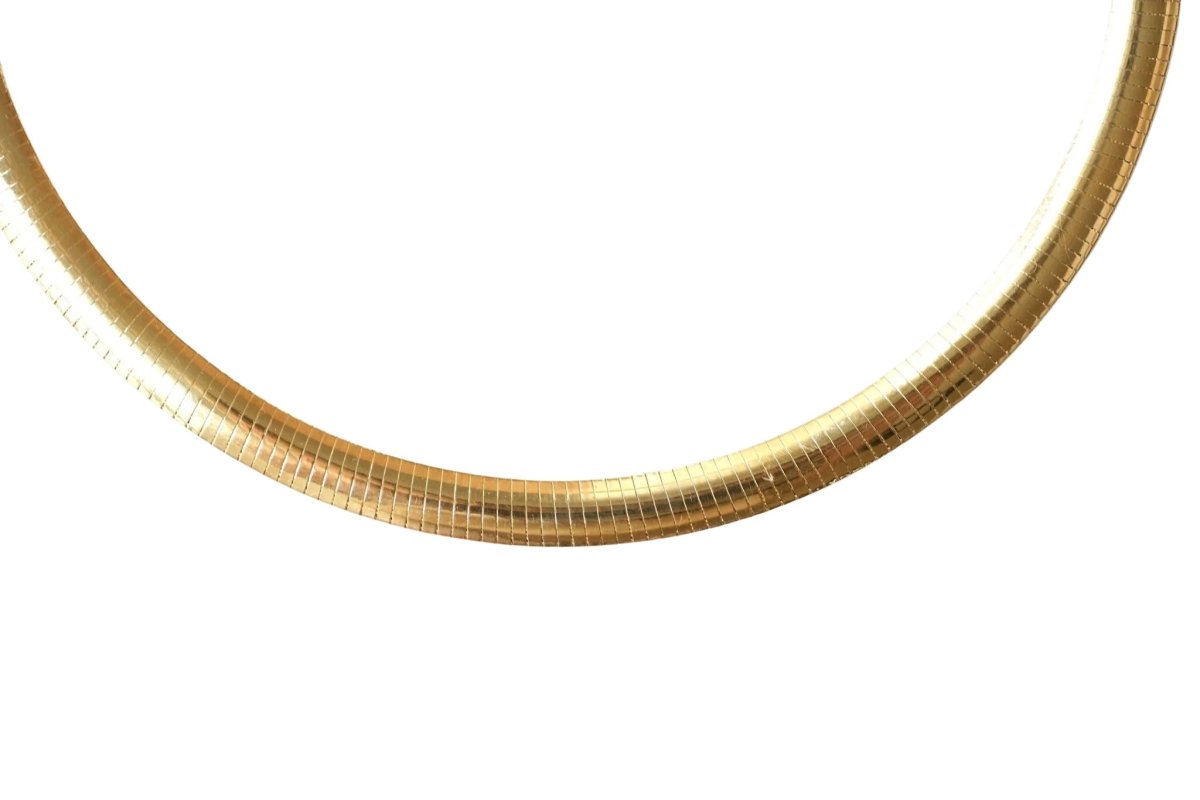 Collier Cable Omega Vintage Or Jaune - Castafiore