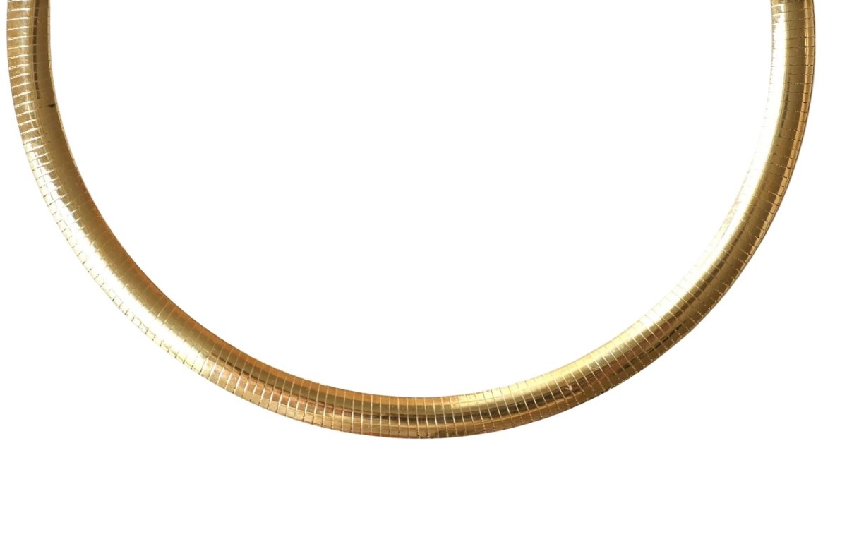 Collier Cable Omega Vintage Or Jaune - Castafiore