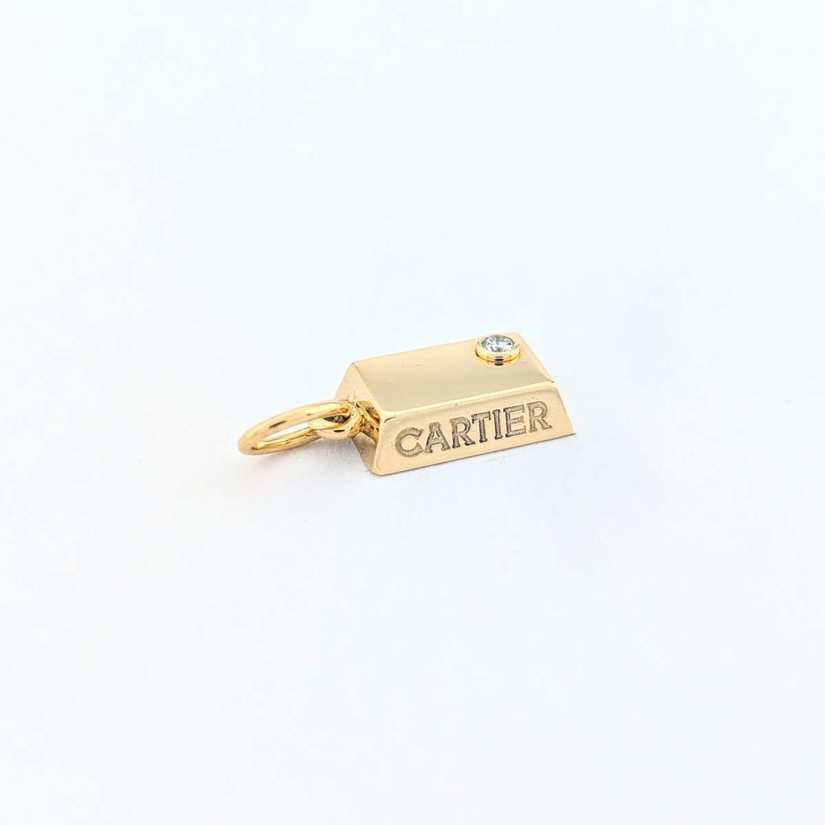 Collier Cartier 1/8 oz en or jaune et diamant - Castafiore