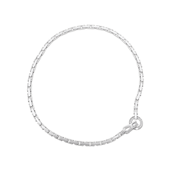 Collier Cartier "Agrafe" en or blanc et diamants. - Castafiore