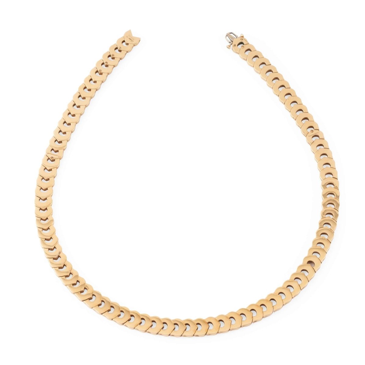 Collier CARTIER "C" en or jaune - Castafiore