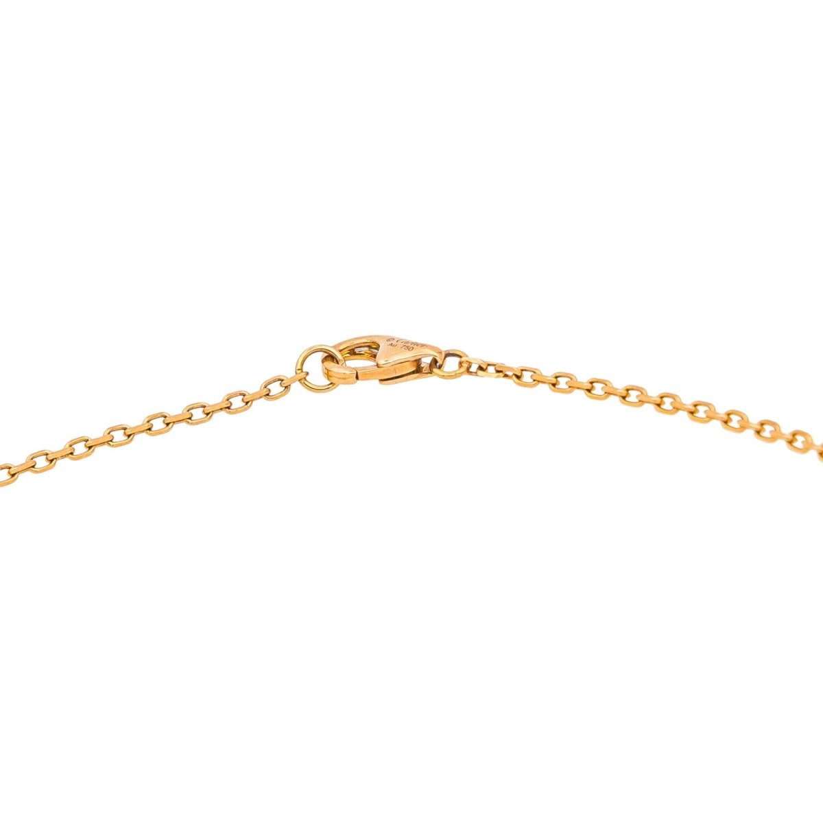 Collier CARTIER Love pavé maille forçat en or rose et diamant - Castafiore