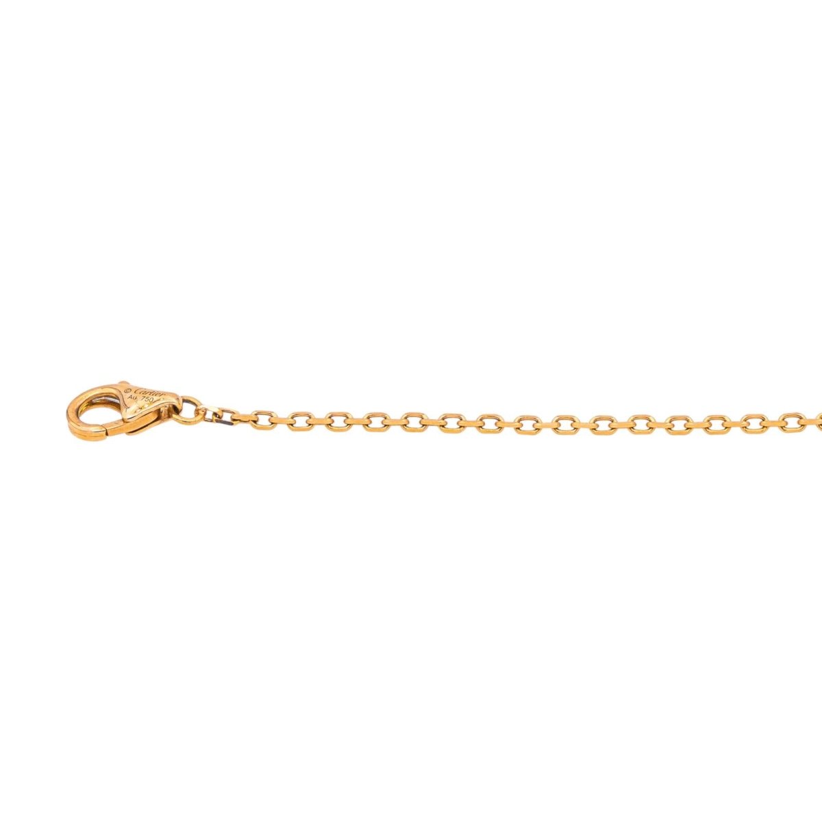 Collier CARTIER Love pavé maille forçat en or rose et diamant - Castafiore