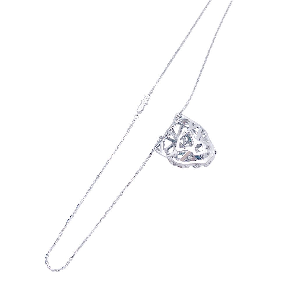 Collier Cartier, "Panthère de Cartier", or blanc, diamants - Castafiore