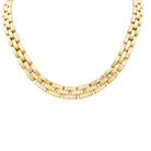 Collier CARTIER "Tyrana" en or jaune et diamants - Castafiore