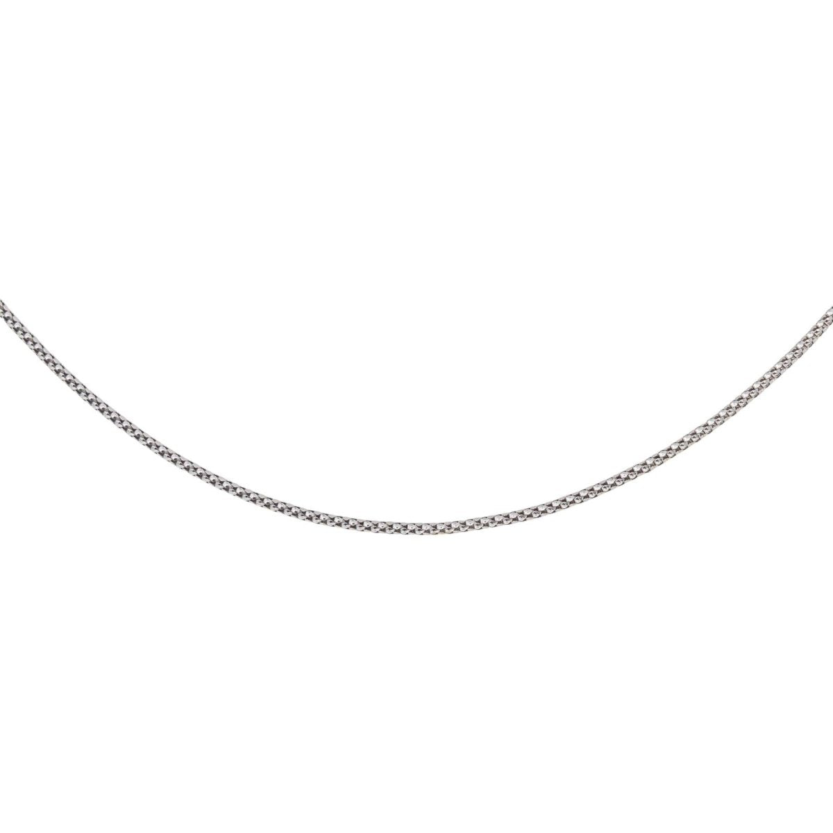 Collier Chaîne à maillon Or blanc - Castafiore