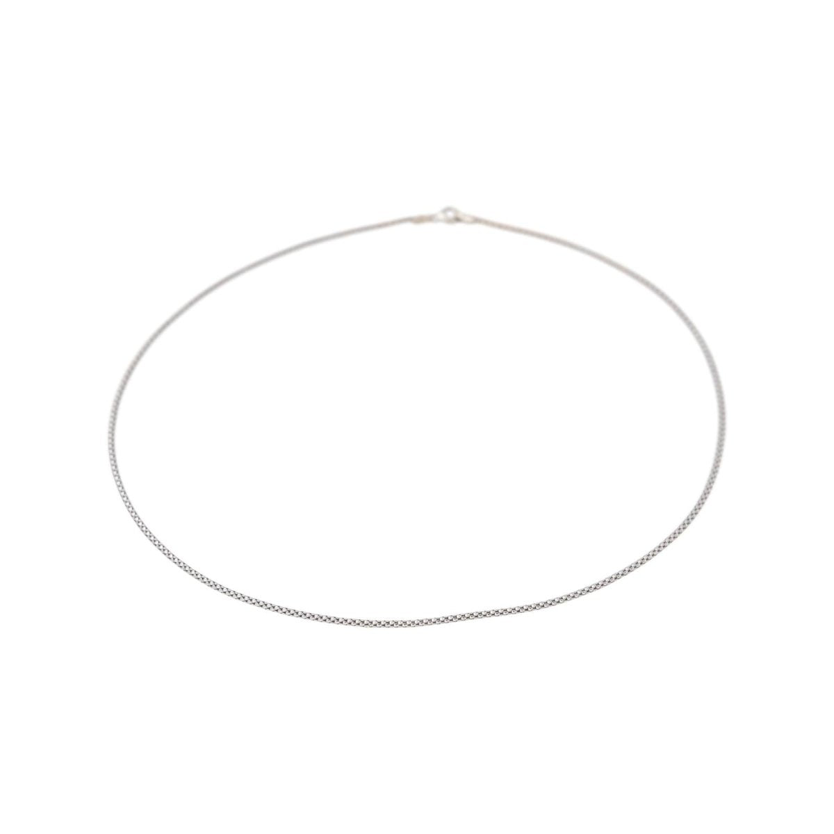 Collier Chaîne à maillon Or blanc - Castafiore