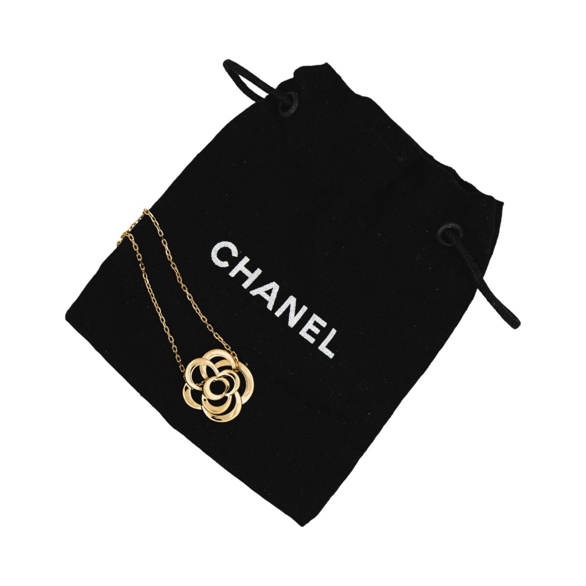 Collier Chaîne CHANEL "Camélia" en or jaune - Castafiore