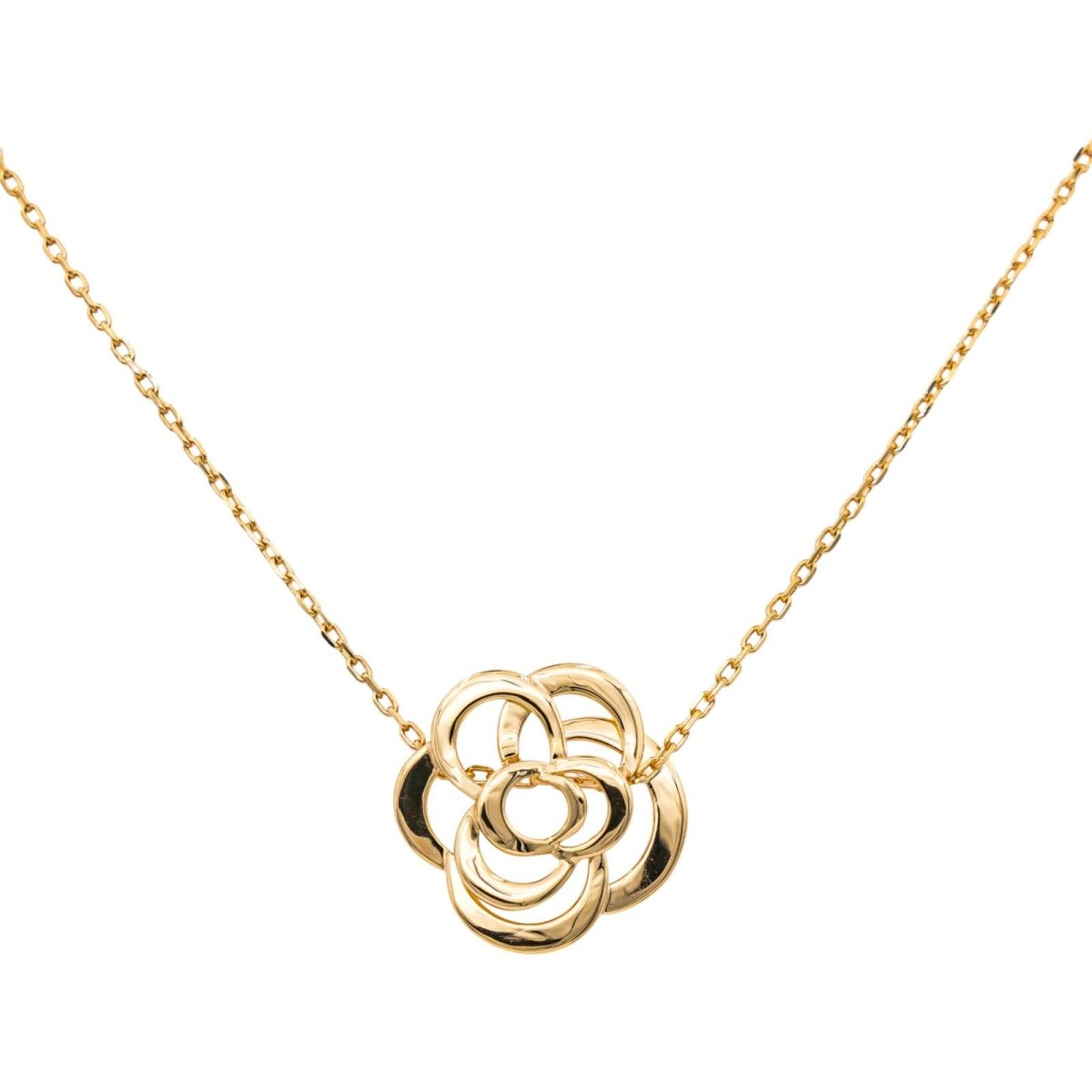 Collier Chaîne CHANEL "Camélia" en or jaune - Castafiore