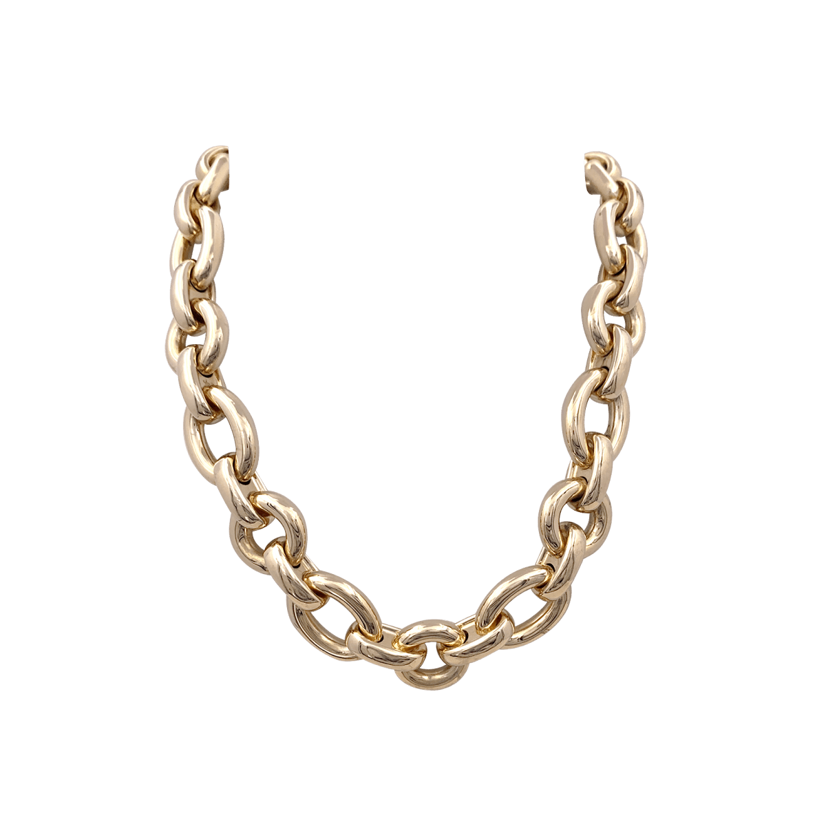 Collier Chaîne CHAUMET "Ovronde" en or jaune - Castafiore