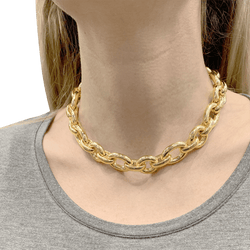 Collier Chaîne CHAUMET "Ovronde" en or jaune - Castafiore