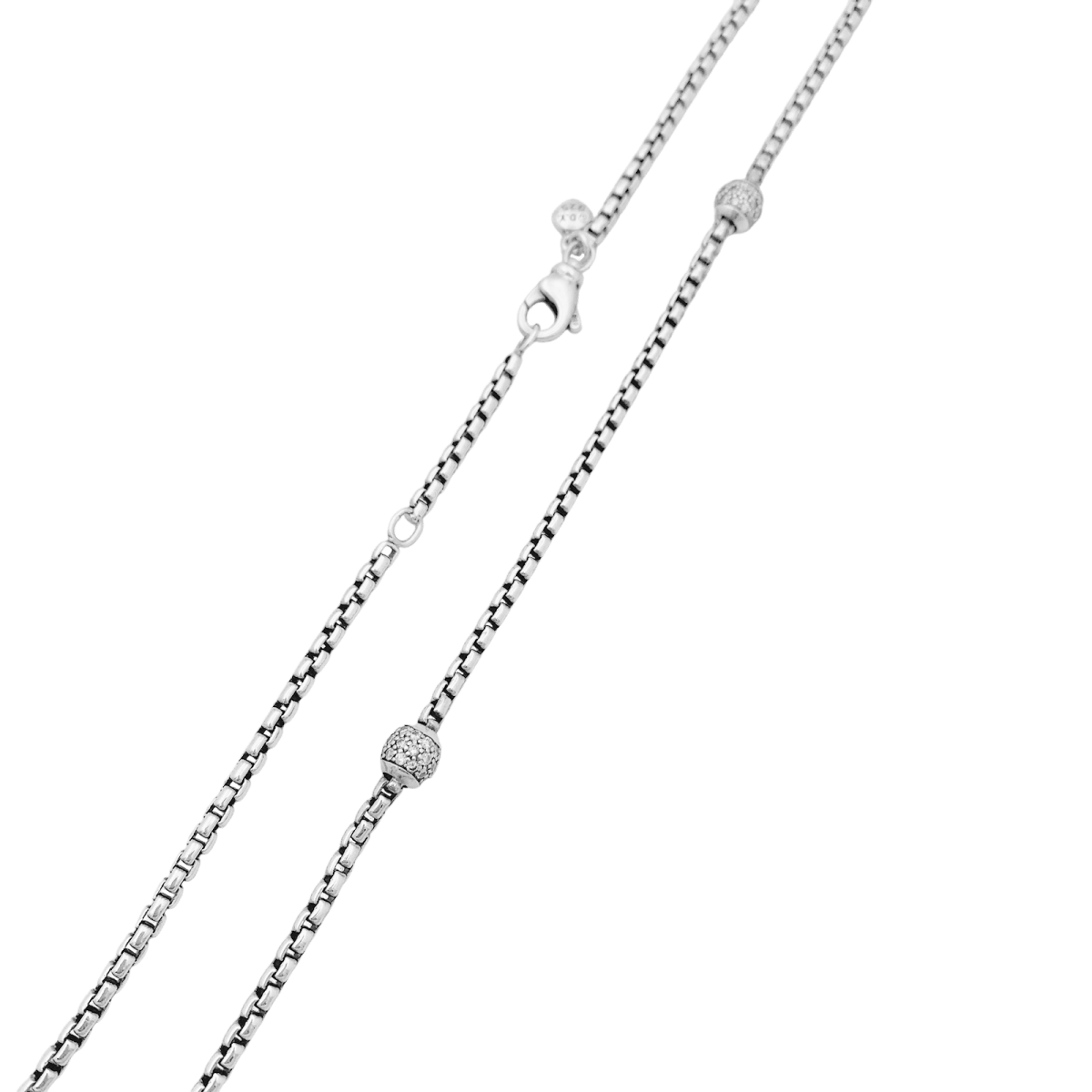Collier Chaîne DAVID YURMAN en argent et diamants - Castafiore