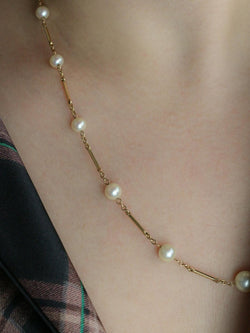 Collier Chaîne de perles en or jaune - Castafiore