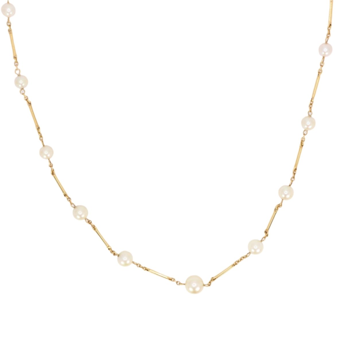 Collier Chaîne de perles en or jaune - Castafiore