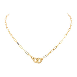 Collier Chaîne DINH VAN "Menottes R10" en or jaune - Castafiore