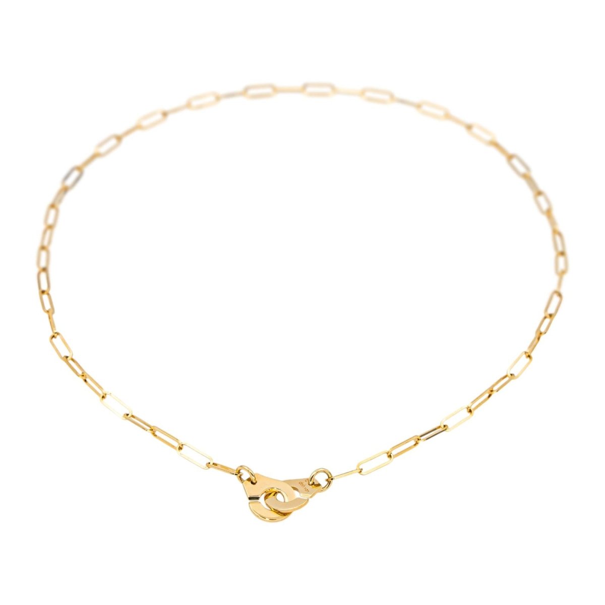 Collier Chaîne DINH VAN "Menottes R10" en or jaune - Castafiore