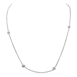 Collier Chaîne en or blanc et diamants - Castafiore