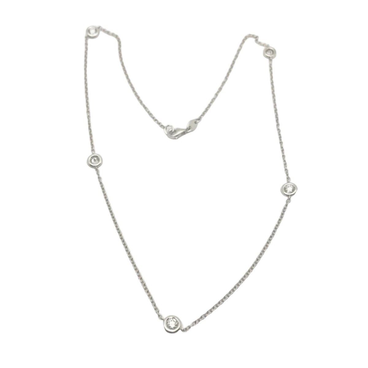 Collier Chaîne en or blanc et diamants - Castafiore