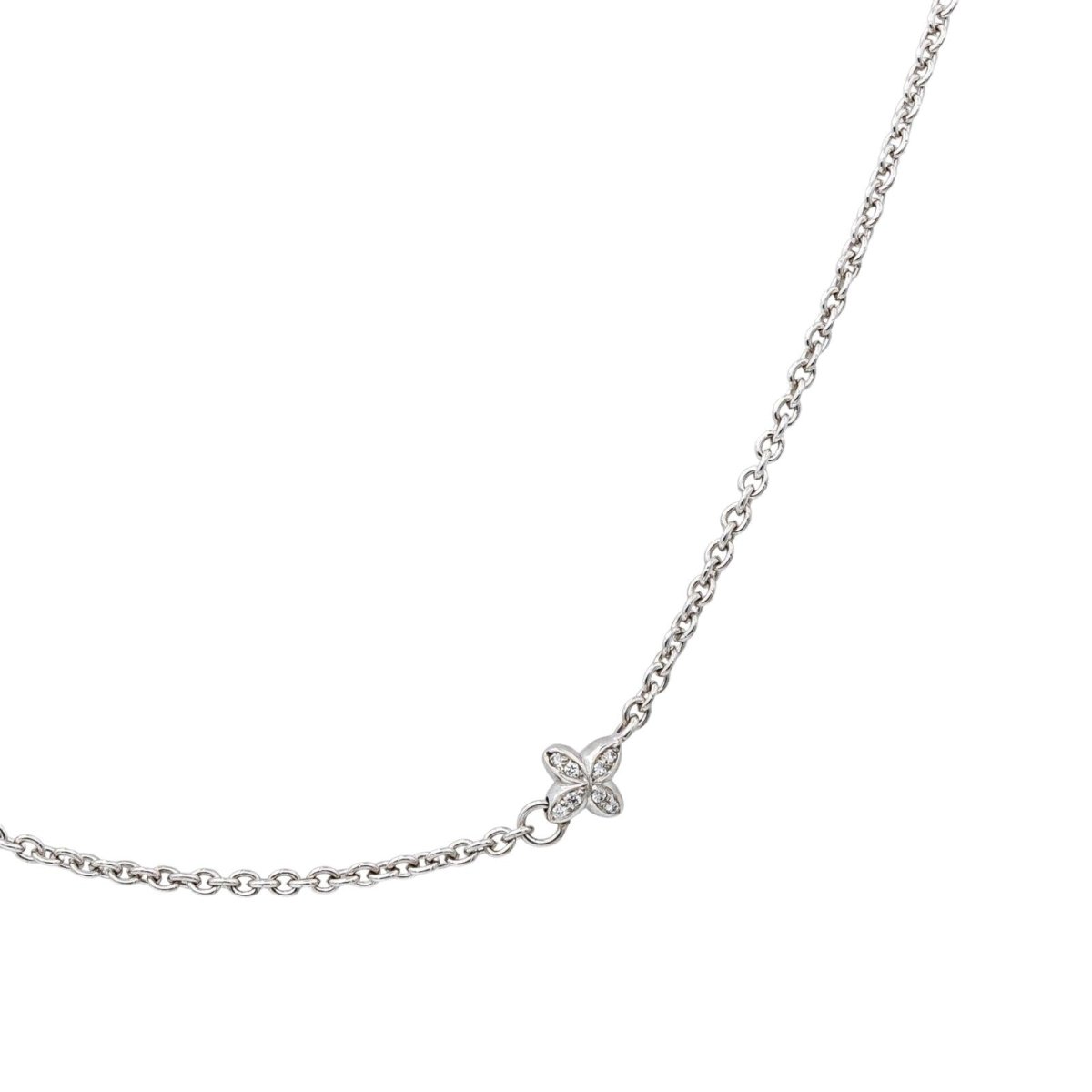 Collier Chaîne en or blanc et diamants - Castafiore