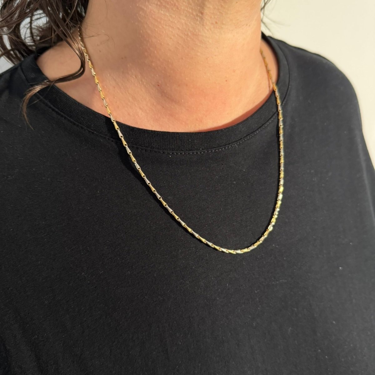 Collier Chaîne en or blanc et or jaune - Castafiore