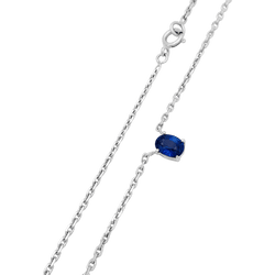 Collier Chaîne en or blanc et saphir - Castafiore