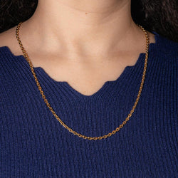 Necklace Maille forçat Yellow gold