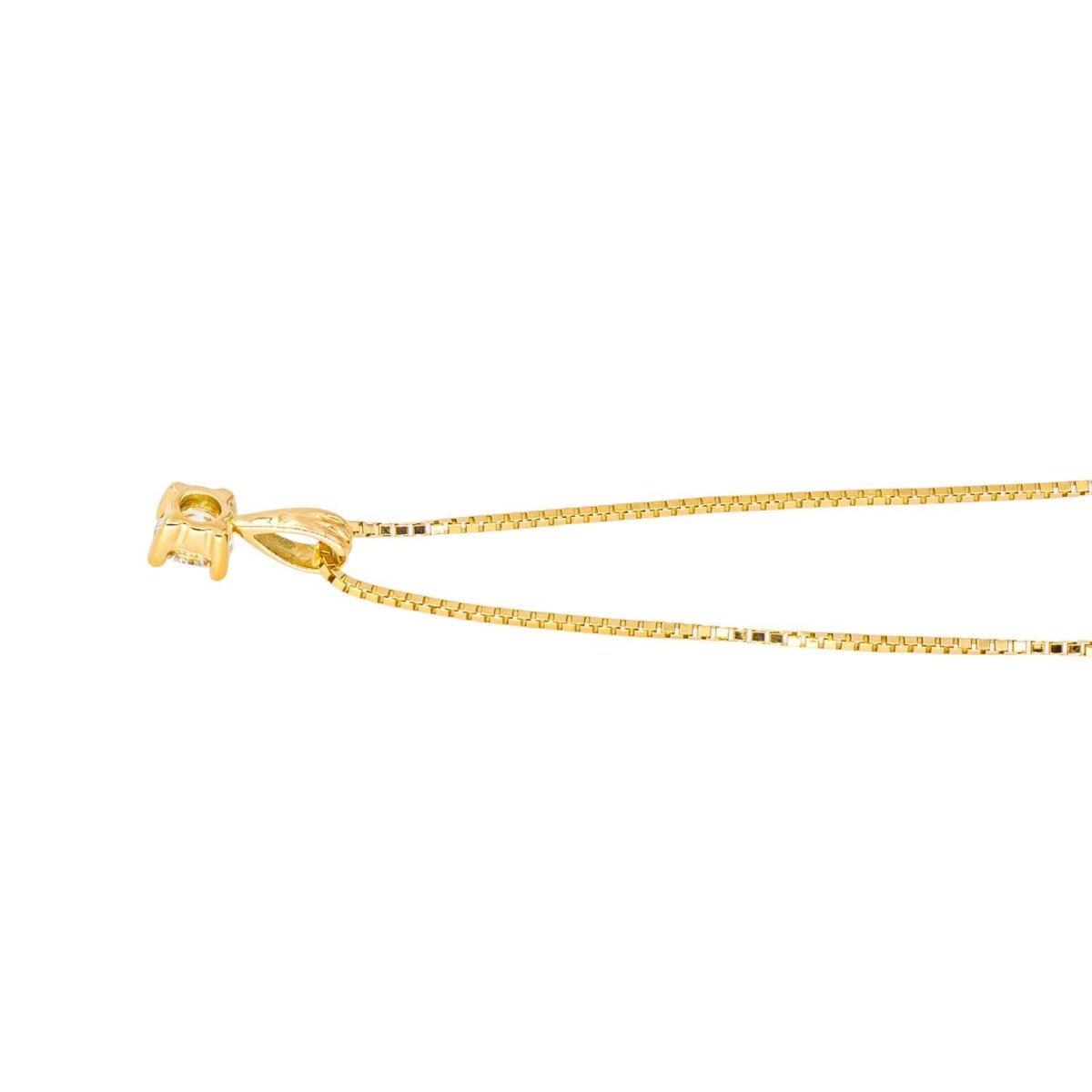 Collier Chaîne en or jaune et diamant - Castafiore