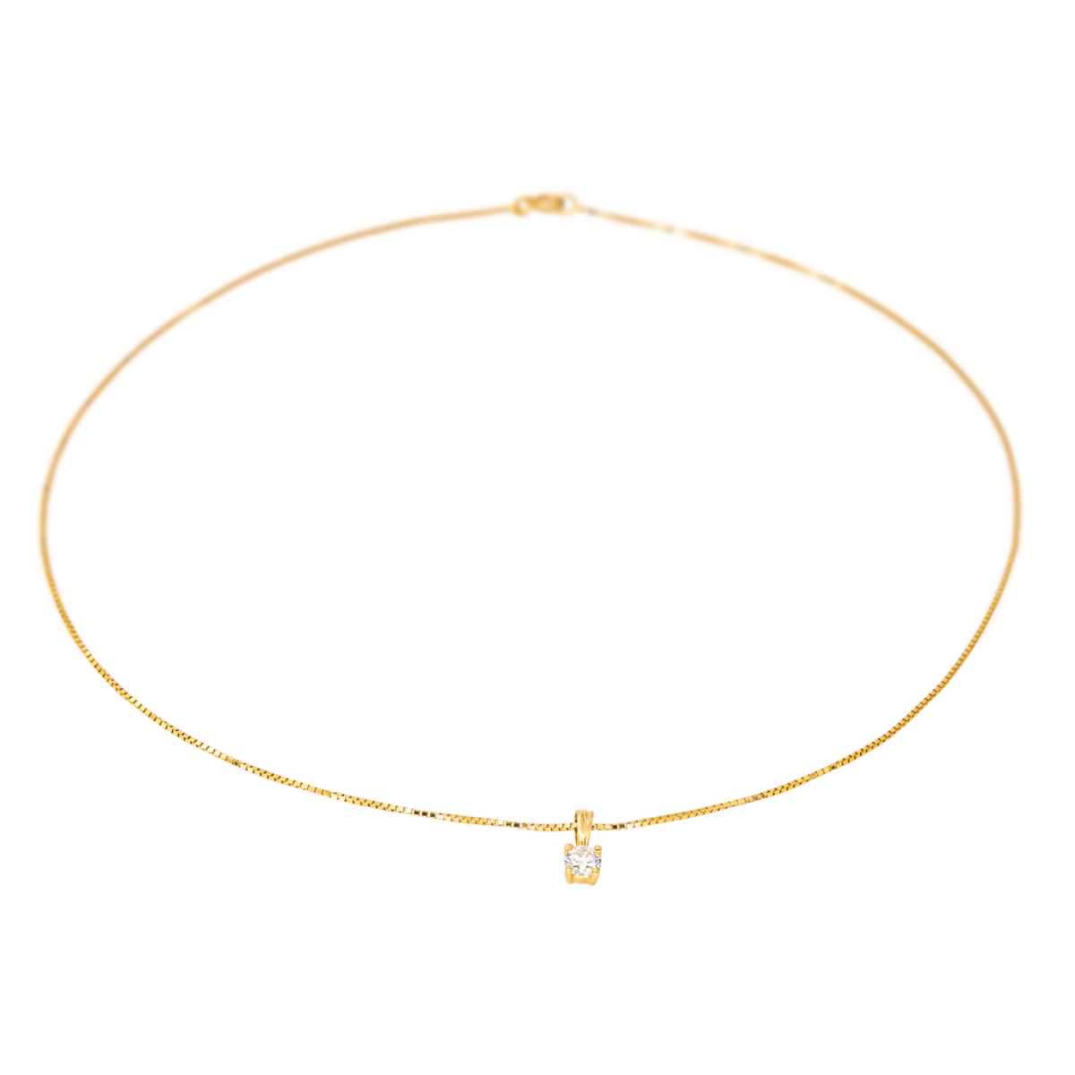 Collier Chaîne en or jaune et diamant - Castafiore