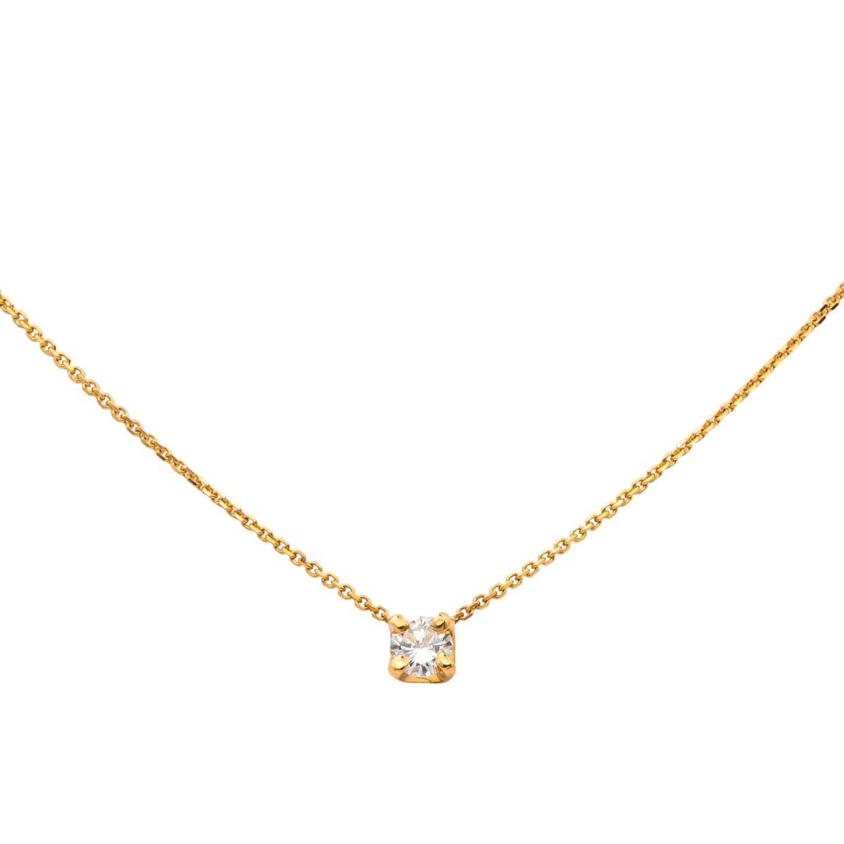 Collier Chaîne en or jaune et diamant - Castafiore
