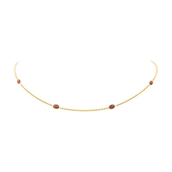 Collier Chaîne en or jaune et grenats - Castafiore