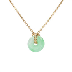 Collier Chaîne en or jaune et jade - Castafiore