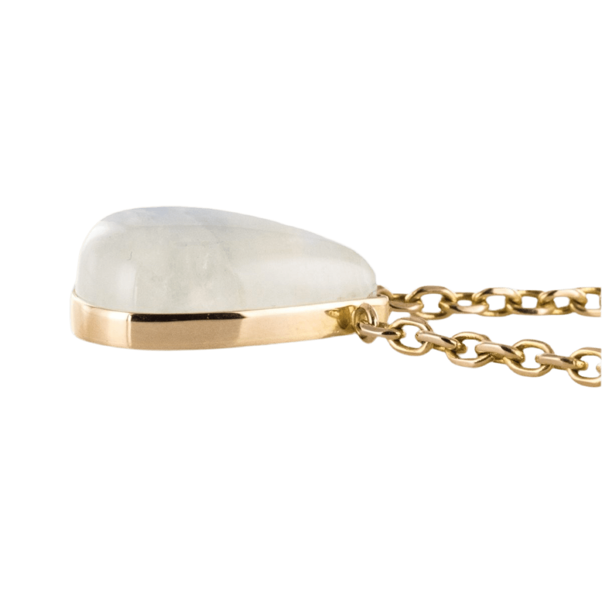 Collier Chaîne en or jaune et labradorites - Castafiore