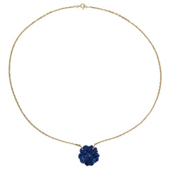 Collier Chaîne en or jaune et lapis - lazuli - Castafiore