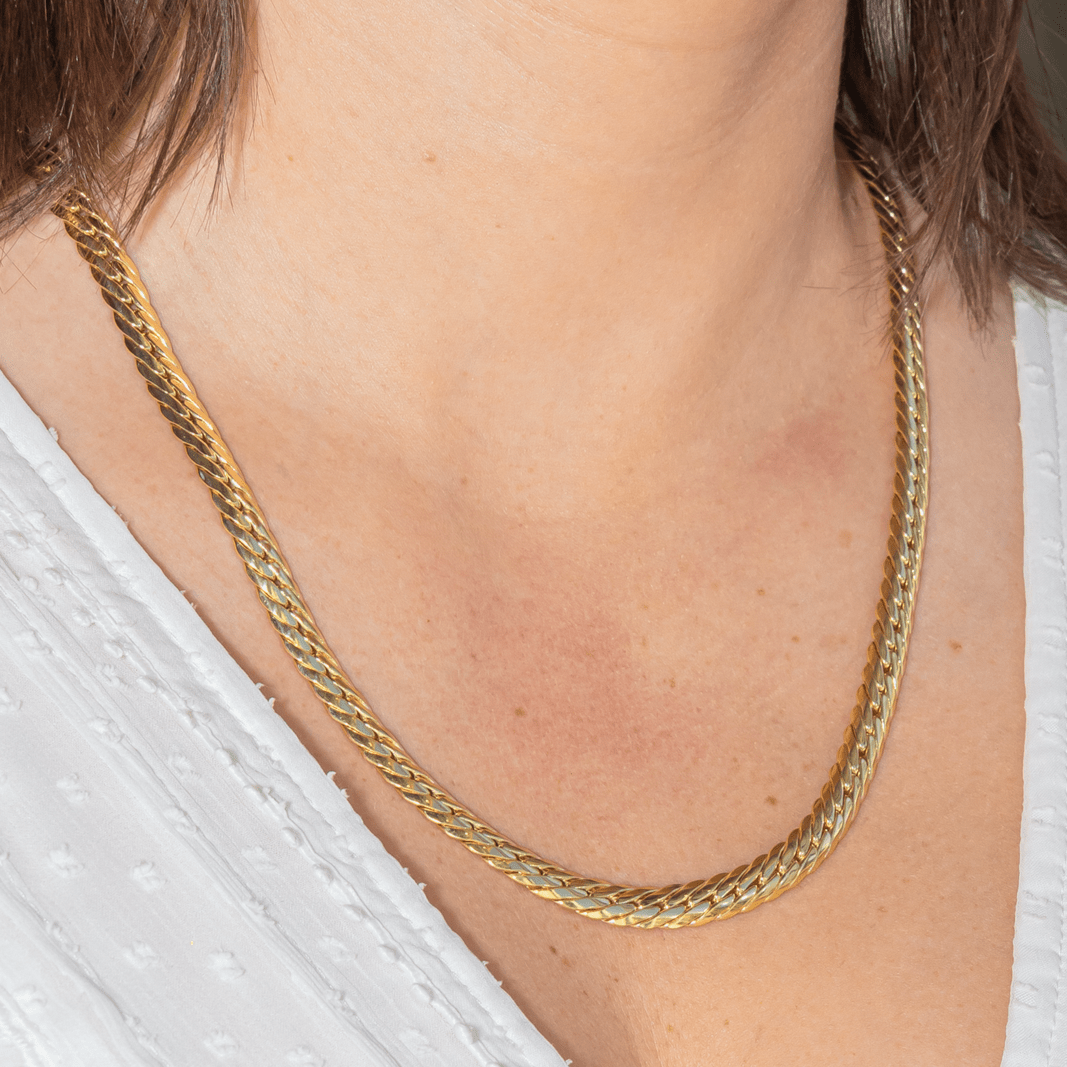 Collier Chaîne en or jaune et or blanc - Castafiore