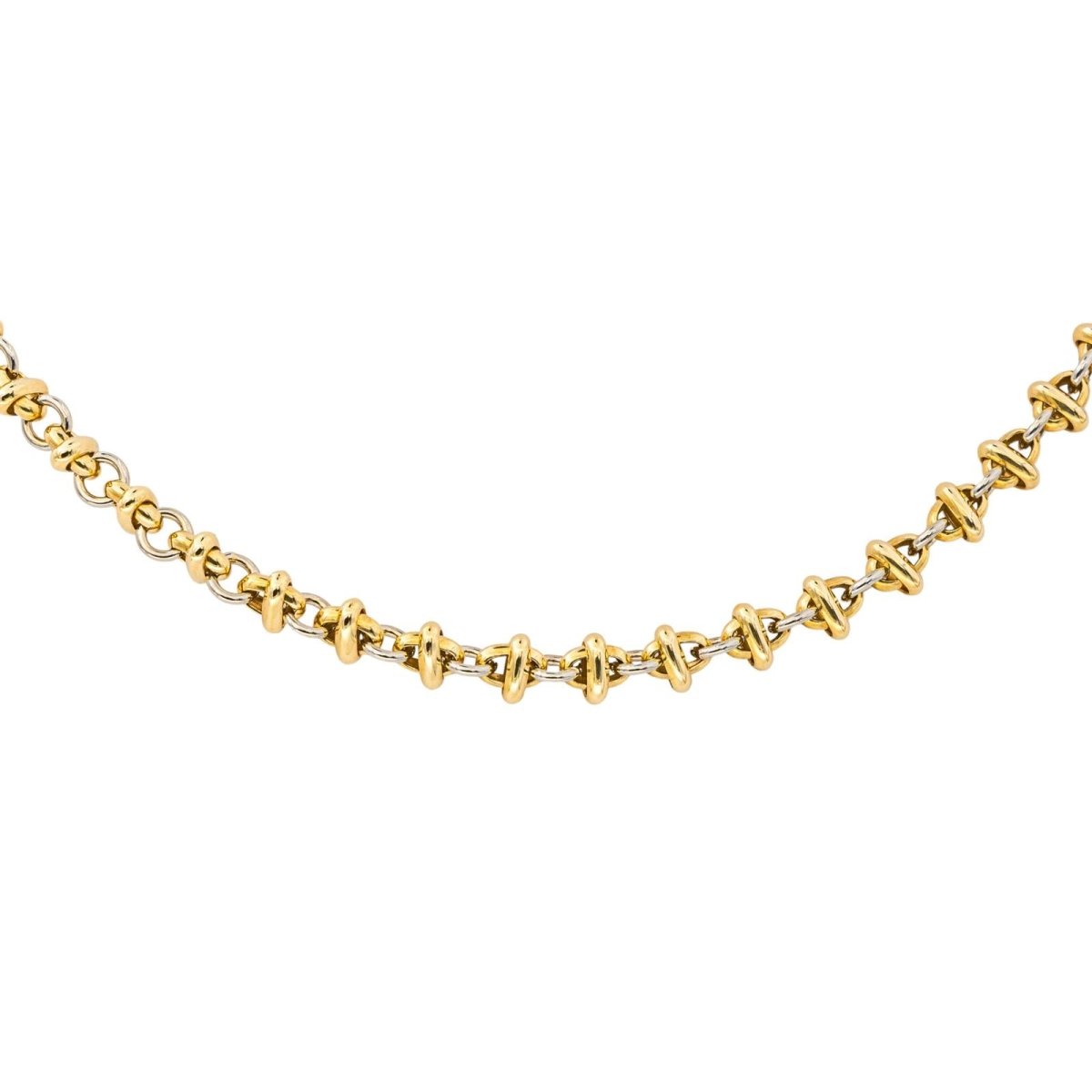 Collier Chaîne en or jaune et or blanc - Castafiore