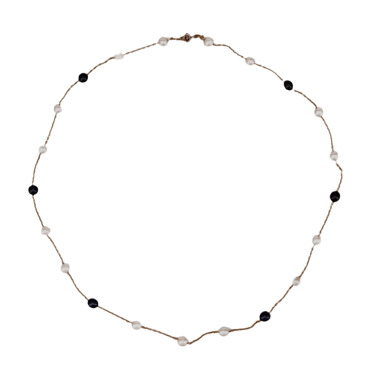 Collier Chaîne en or jaune et perles - Castafiore