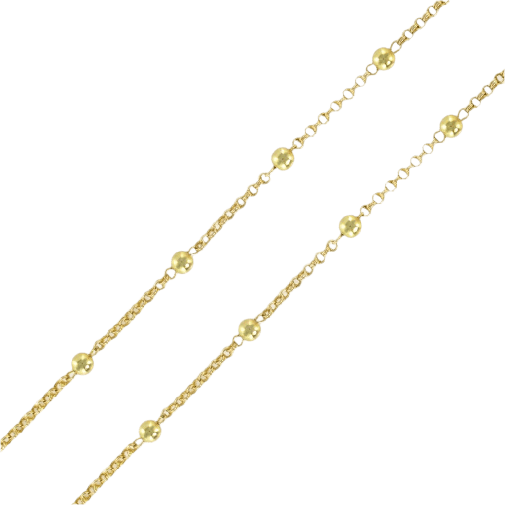 Collier Chaîne en or jaune, perles et corail - Castafiore