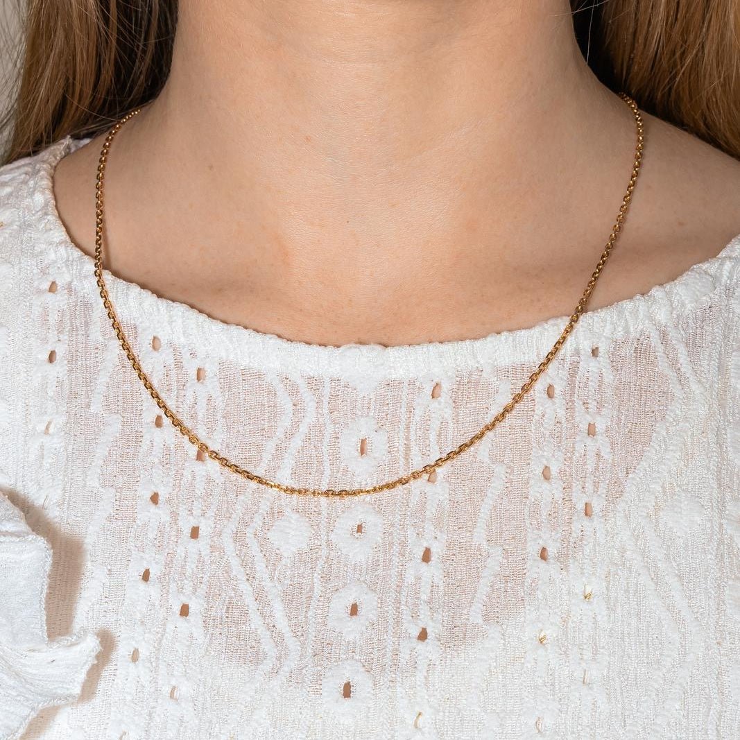 Necklace Maille forçat Rose gold