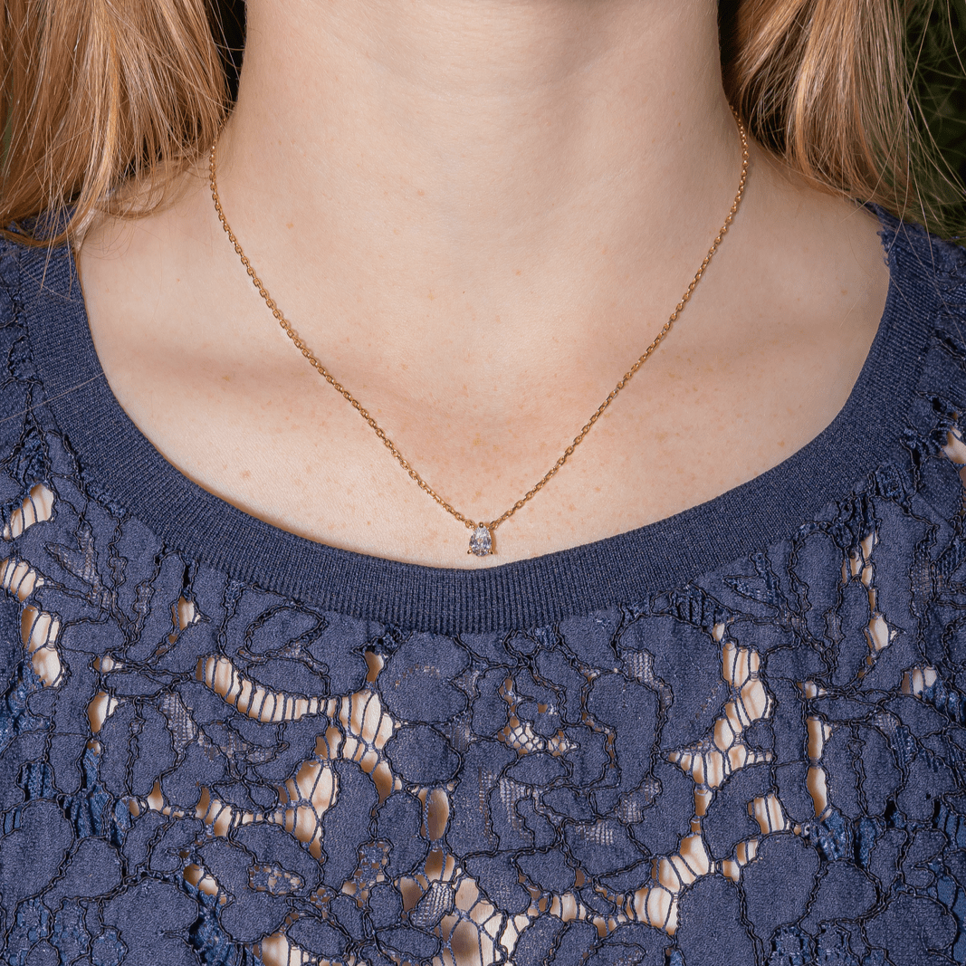 Collier Chaîne en or rose et diamant - Castafiore