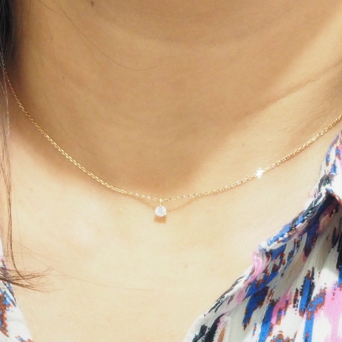 Collier Chaîne en or rose et diamant - Castafiore