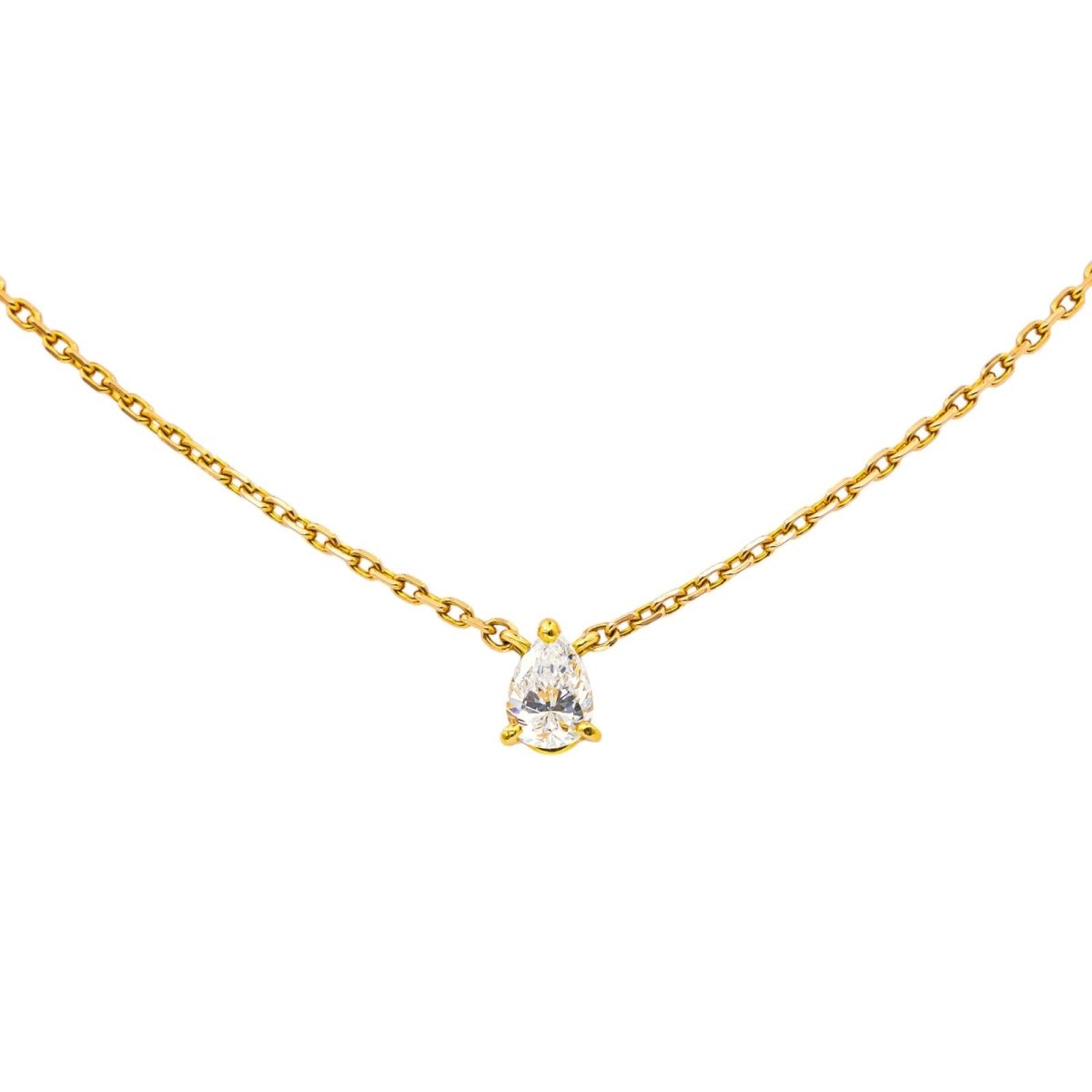 Collier Chaîne en or rose et diamant - Castafiore