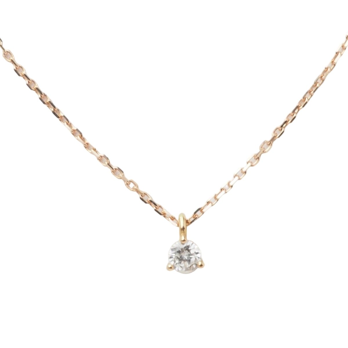 Collier Chaîne en or rose et diamant - Castafiore