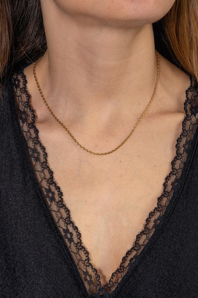 Collier Chaîne Forçat Or jaune - Castafiore