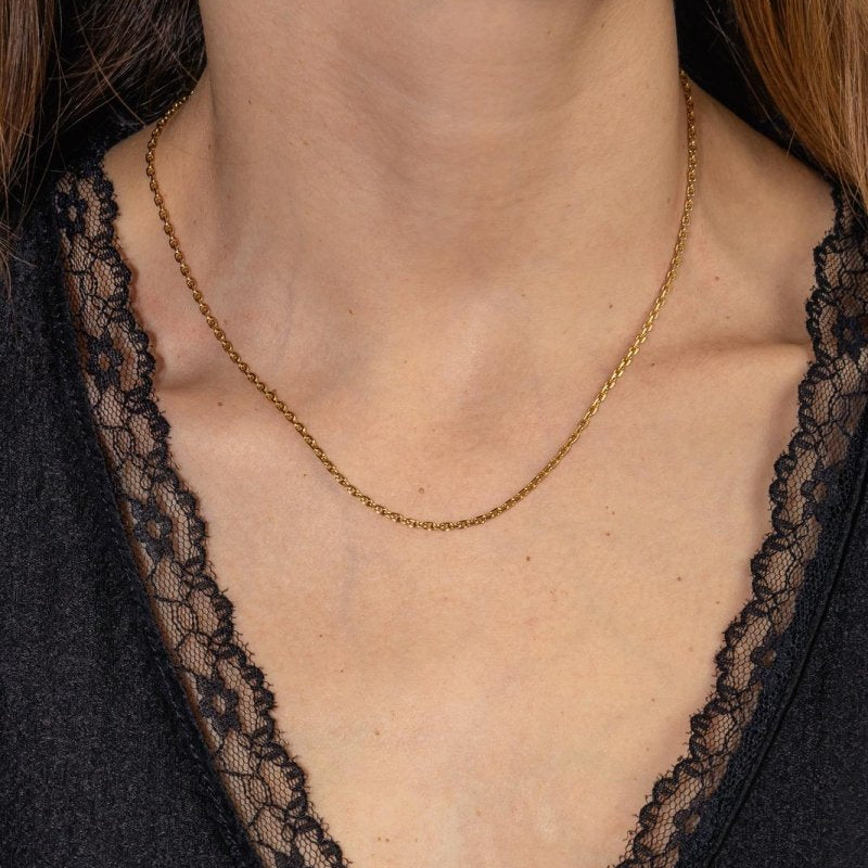 Collier Chaîne Forçat Or jaune - Castafiore