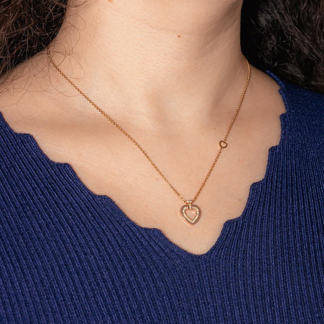 Collier Chaîne FRED "Pretty Woman" en or rose et diamants - Castafiore