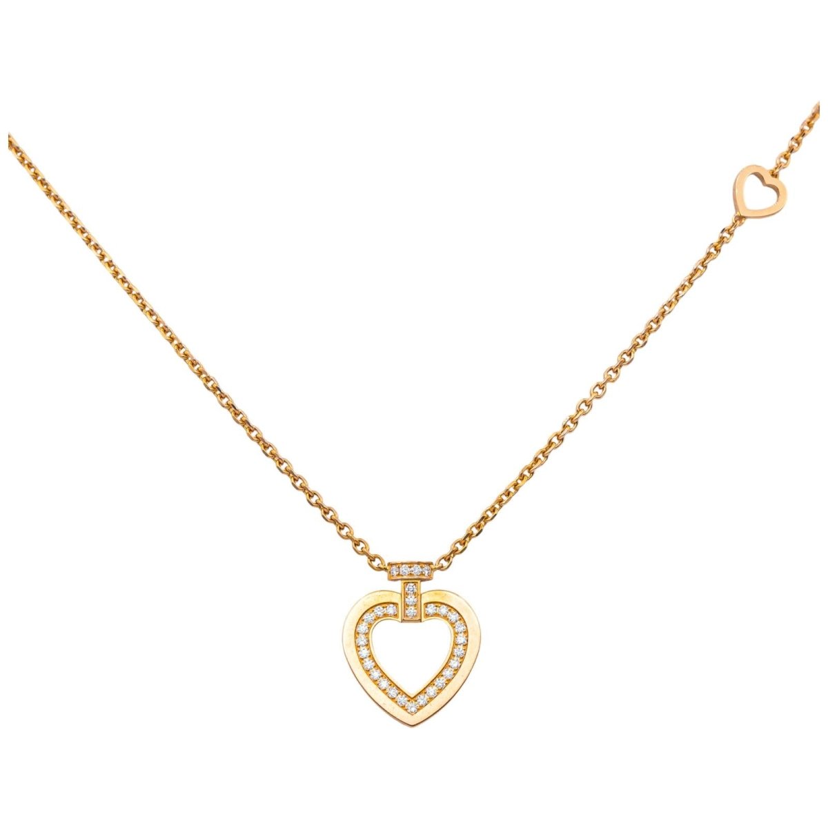 Collier Chaîne FRED "Pretty Woman" en or rose et diamants - Castafiore